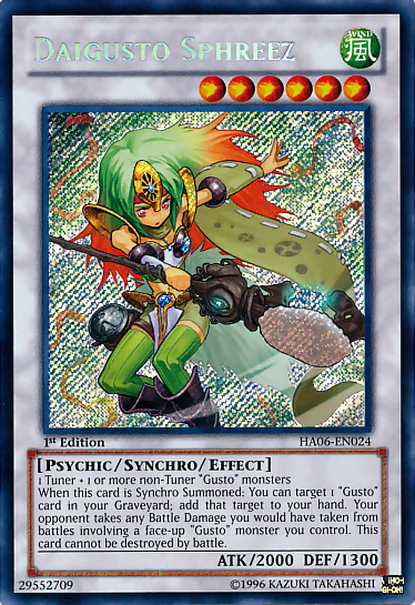 Daigusto Sphreez [HA06-EN024] Secret Rare | Gamers Paradise