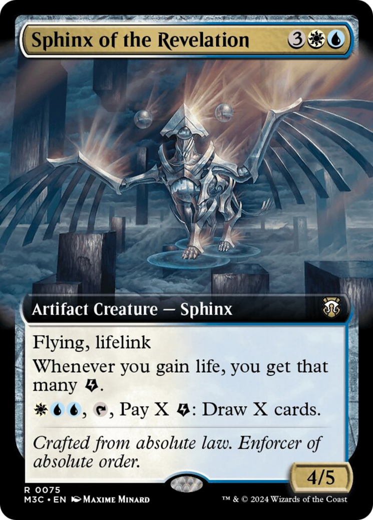 Sphinx of the Revelation (Extended Art) (Ripple Foil) [Modern Horizons 3 Commander] | Gamers Paradise