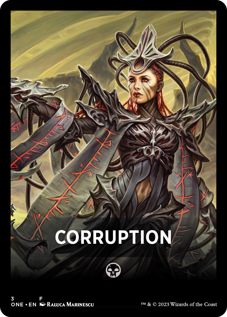 Corruption Theme Card [Phyrexia: All Will Be One Tokens] | Gamers Paradise