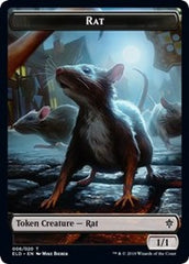 Rat // Food (15) Double-Sided Token [Throne of Eldraine Tokens] | Gamers Paradise