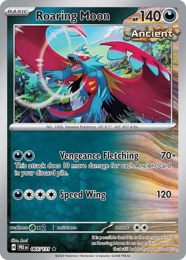 Roaring Moon (065/131) [Scarlet & Violet: Prismatic Evolutions] | Gamers Paradise