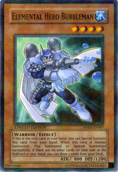 Elemental Hero Bubbleman [MF03-EN007] Parallel Rare | Gamers Paradise