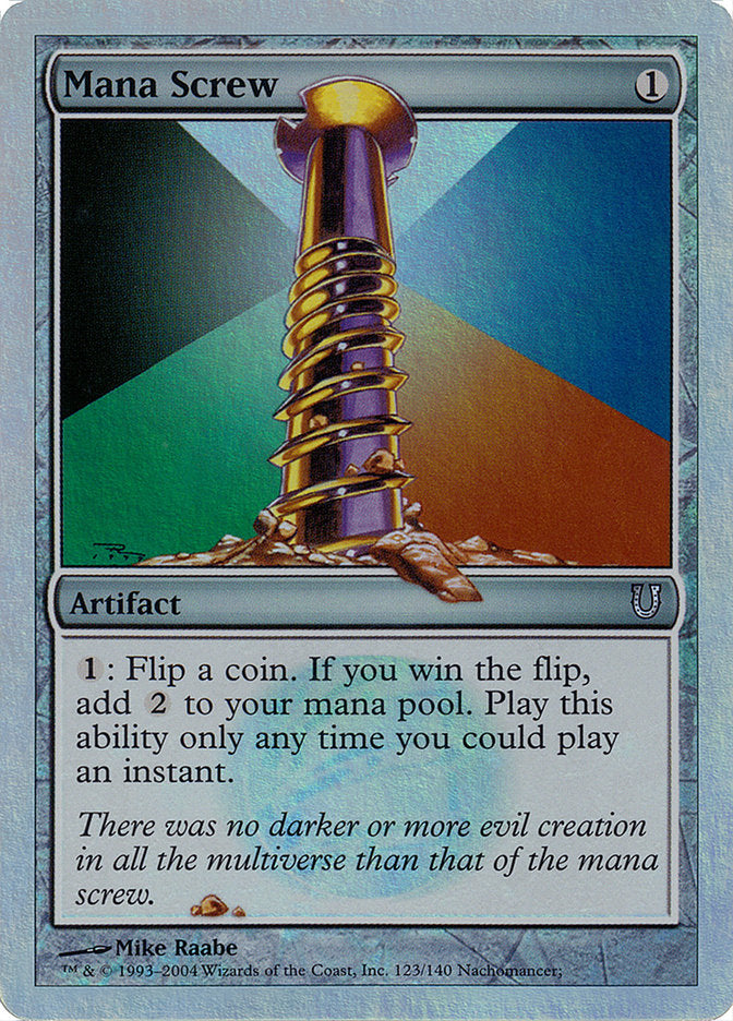Mana Screw (Alternate Foil) [Unhinged] | Gamers Paradise