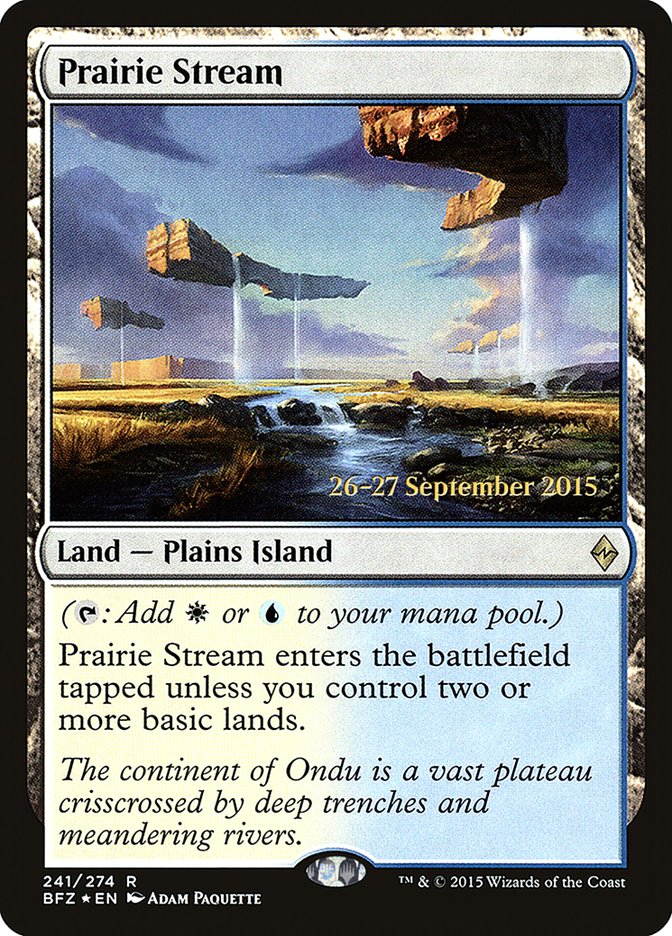 Prairie Stream [Battle for Zendikar Prerelease Promos] | Gamers Paradise