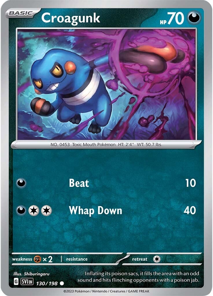 Croagunk (130/198) [Scarlet & Violet: Base Set] | Gamers Paradise