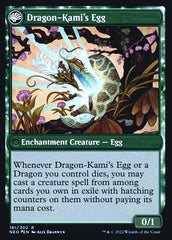 The Dragon-Kami Reborn // Dragon-Kami's Egg [Kamigawa: Neon Dynasty Prerelease Promos] | Gamers Paradise
