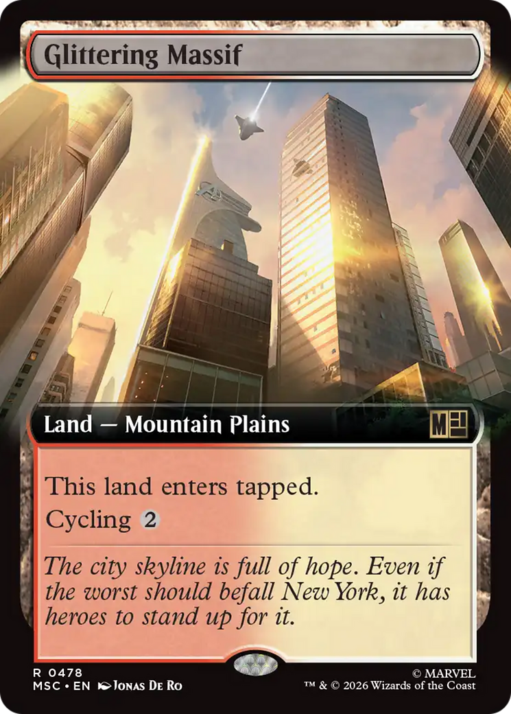 Glittering Massif (Extended Art) [Marvel Super Heroes Commander] | Gamers Paradise