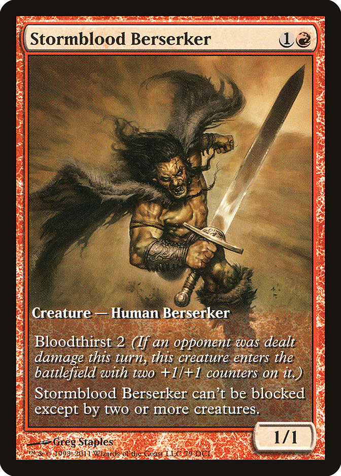 Stormblood Berserker (Extended Art) [Magic 2012 Promos] | Gamers Paradise