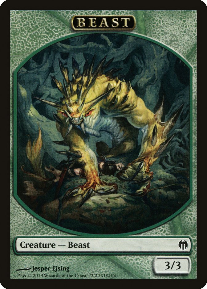 Beast Token [Duel Decks: Heroes vs. Monsters Tokens] | Gamers Paradise