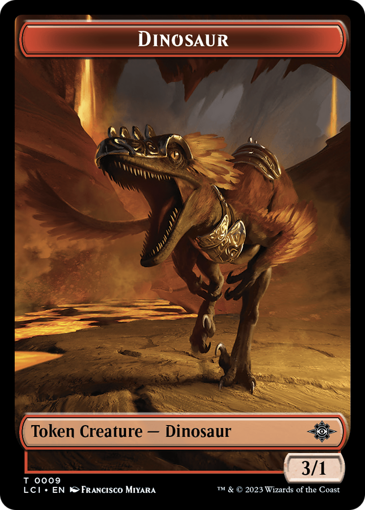 Dinosaur Token (0009) [The Lost Caverns of Ixalan Tokens] | Gamers Paradise