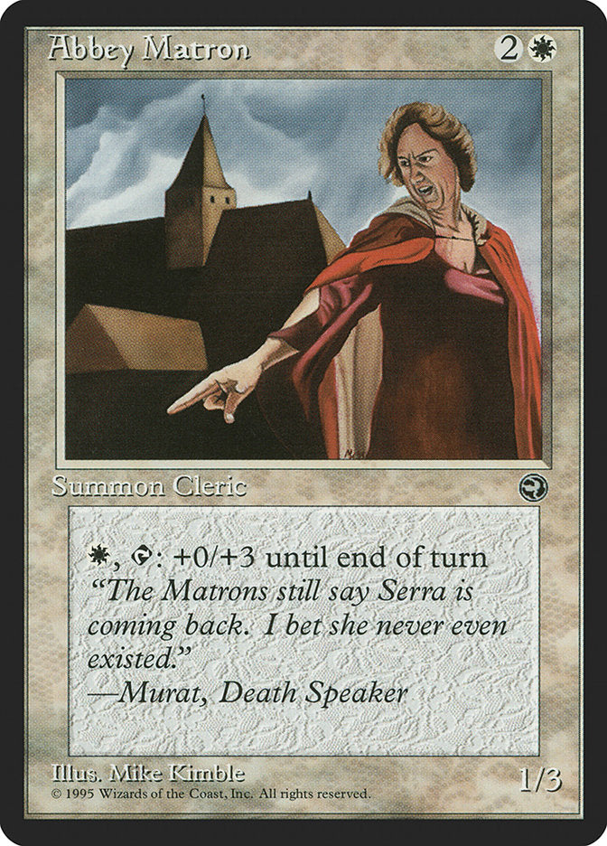 Abbey Matron (Murat Flavor Text) [Homelands] | Gamers Paradise