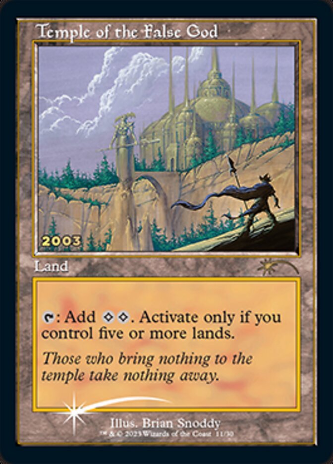 Temple of the False God [30th Anniversary Promos] | Gamers Paradise