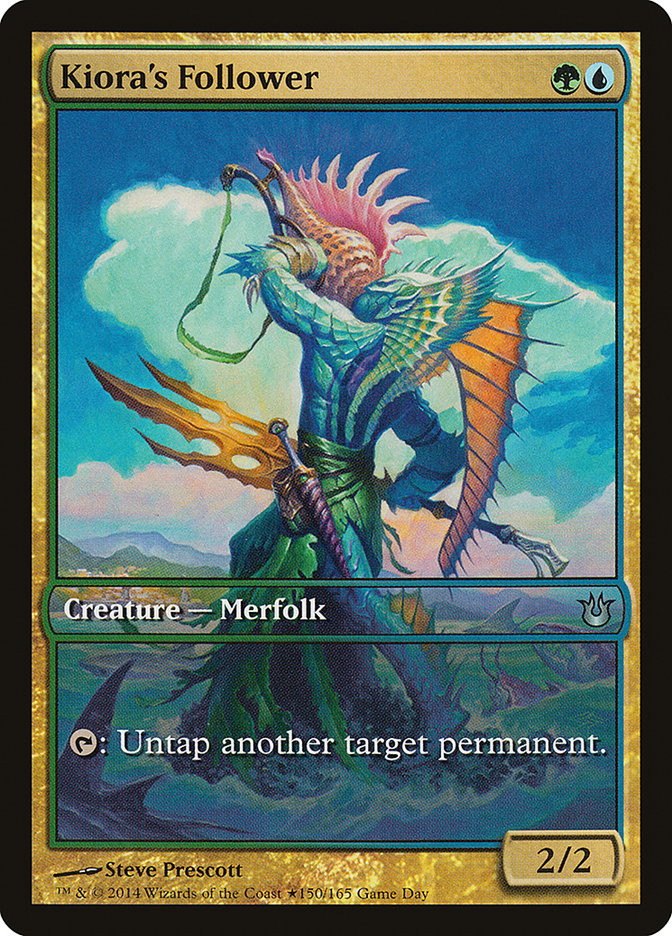 Kiora's Follower (Game Day) [Born of the Gods Promos] | Gamers Paradise
