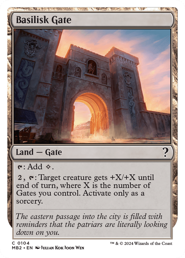 Basilisk Gate (White Border) [Mystery Booster 2] | Gamers Paradise