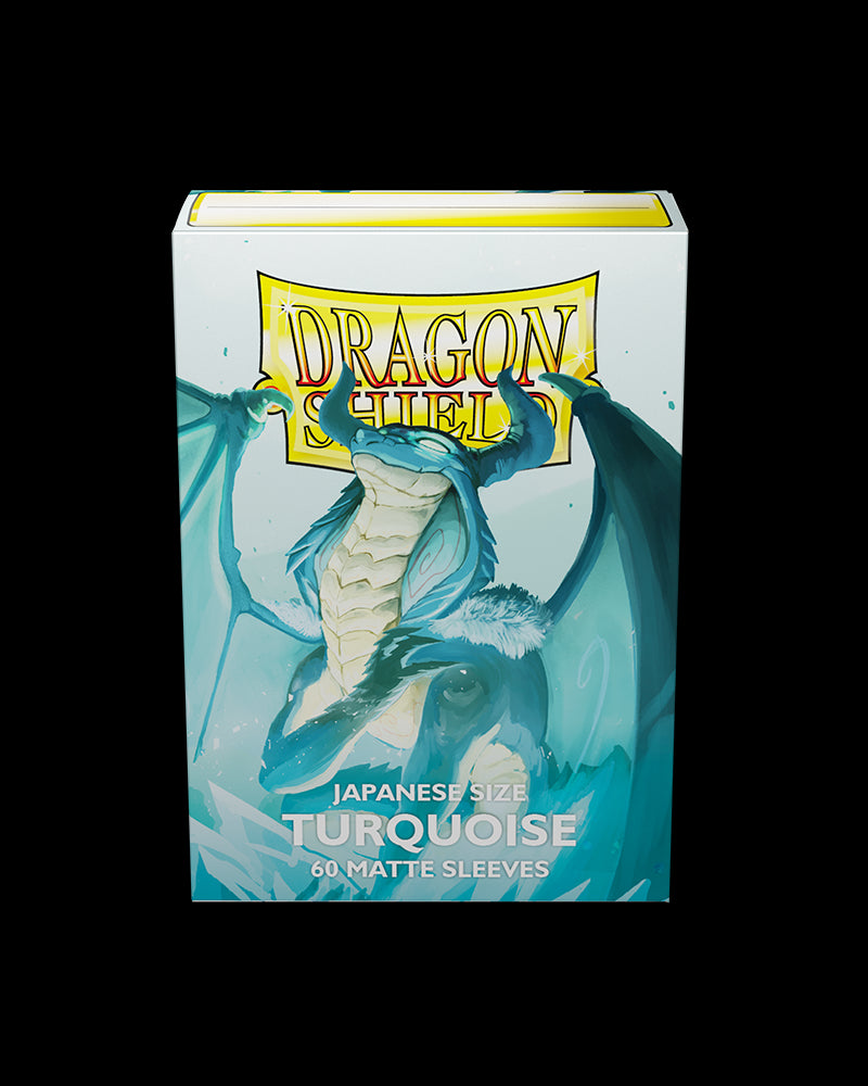 Dragon Shield: Japanese Size 60ct Sleeves - Turquoise (Matte) | Gamers Paradise