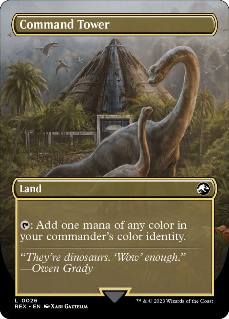 Command Tower // Command Tower (Borderless) [Jurassic World Collection] | Gamers Paradise