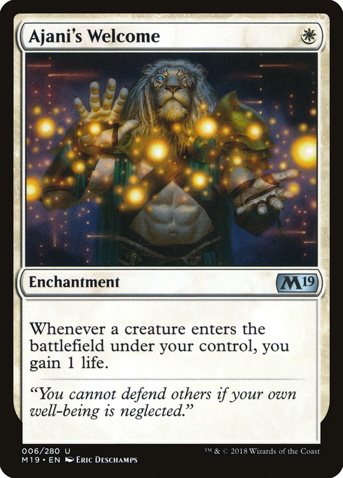 Ajani's Welcome [Core Set 2019] | Gamers Paradise
