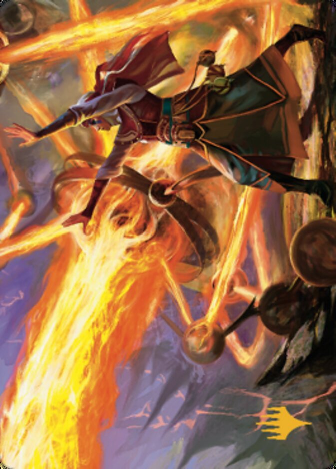 Ghitu Amplifier Art Card (Gold-Stamped Signature) [Dominaria United Art Series] | Gamers Paradise