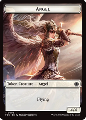 Angel (0001) // Angel (0002) Double-Sided Token [Foundations Commander Tokens] | Gamers Paradise