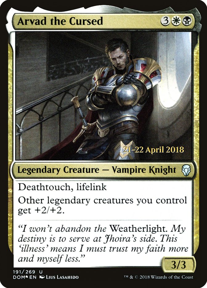 Arvad the Cursed [Dominaria Prerelease Promos] | Gamers Paradise