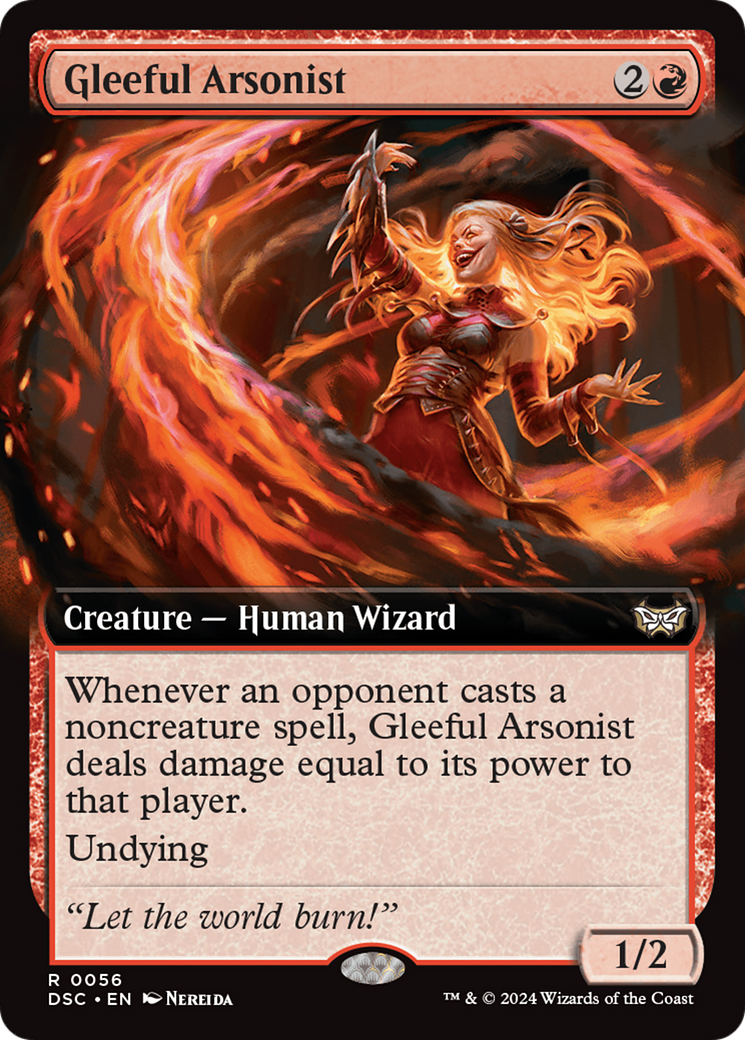 Gleeful Arsonist (Extended Art) [Duskmourn: House of Horror Commander] | Gamers Paradise