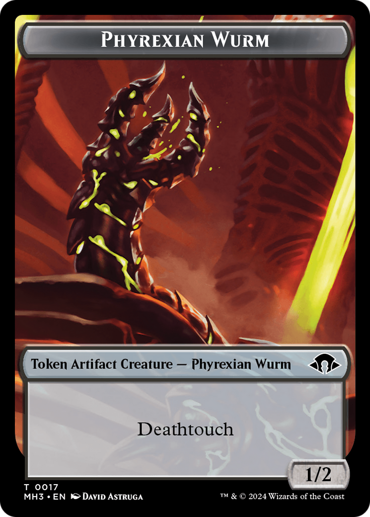 Phyrexian Wurm Token (0017) [Modern Horizons 3 Tokens] | Gamers Paradise
