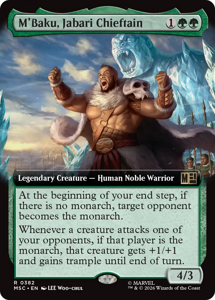 M'Baku, Jabari Chieftain (Extended Art) [Marvel Super Heroes Commander] | Gamers Paradise