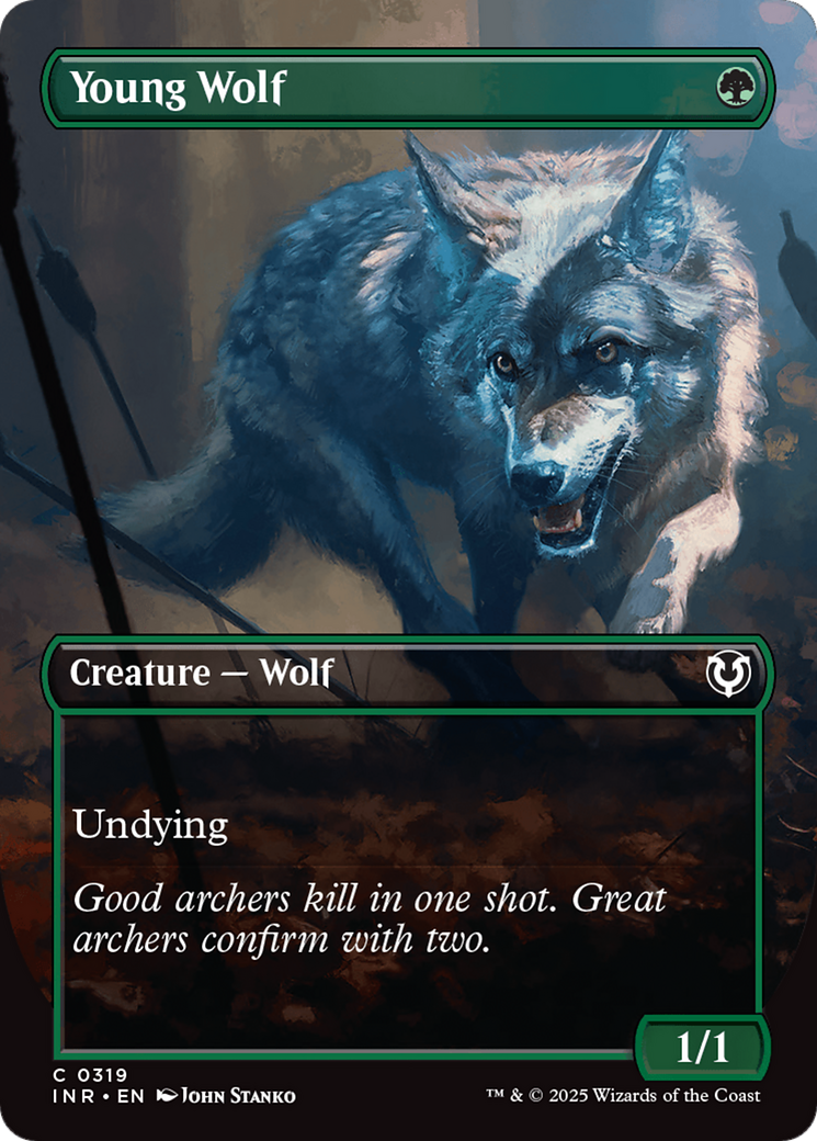 Young Wolf (Borderless) [Innistrad Remastered] | Gamers Paradise