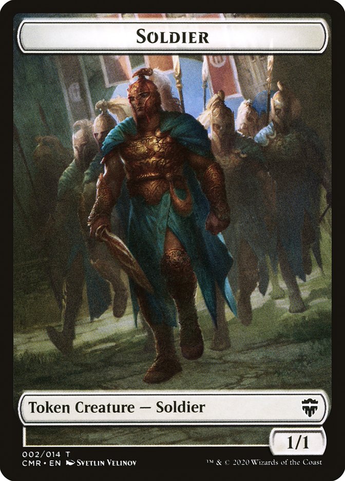 Angel // Soldier Double-Sided Token [Commander Legends Tokens] | Gamers Paradise