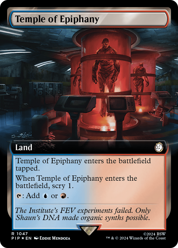 Temple of Epiphany (Extended Art) (Surge Foil) [Fallout] | Gamers Paradise