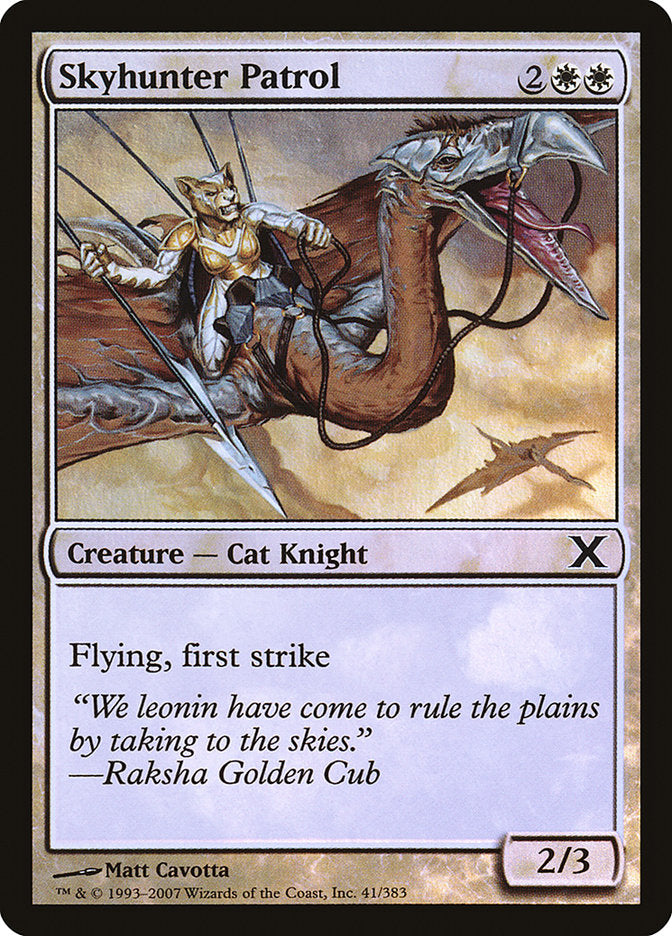 Skyhunter Patrol (Premium Foil) [Tenth Edition] | Gamers Paradise