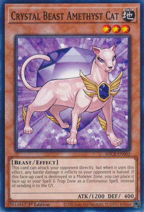 Crystal Beast Amethyst Cat [SDCB-EN002] Common | Gamers Paradise