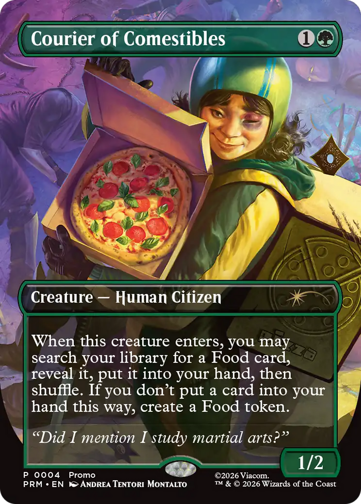 Courier of Comestibles (Borderless) [Wizards Play Network 2026] | Gamers Paradise