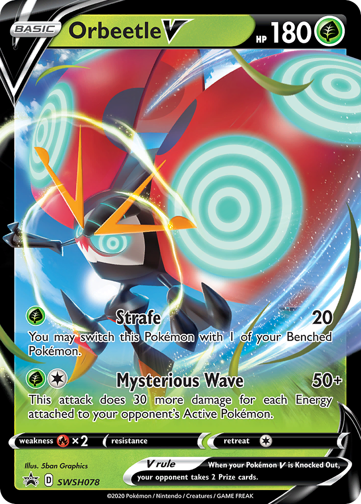Orbeetle V (SWSH078) (Jumbo Card) [Sword & Shield: Black Star Promos] | Gamers Paradise