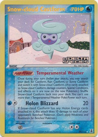 Snow-cloud Castform (29/113) (Stamped) [EX: Delta Species] | Gamers Paradise