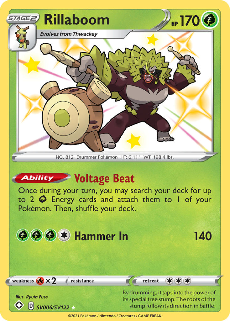 Rillaboom (SV006/SV122) [Sword & Shield: Shining Fates] | Gamers Paradise