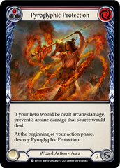 Pyroglyphic Protection (Red) [EVR131] (Everfest)  1st Edition Rainbow Foil | Gamers Paradise