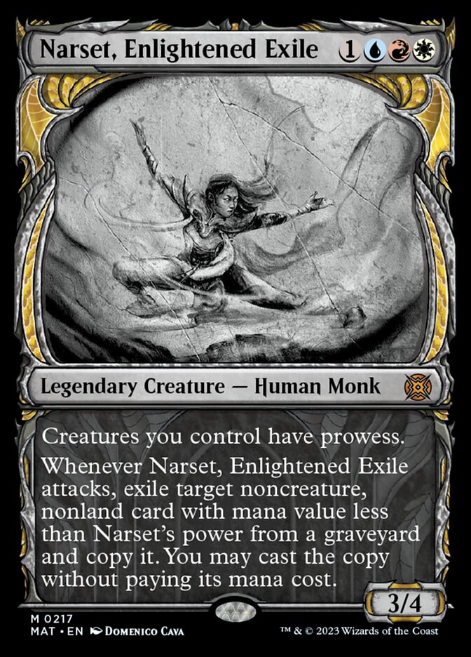 Narset, Enlightened Exile (Showcase Halo Foil) [March of the Machine: The Aftermath] | Gamers Paradise