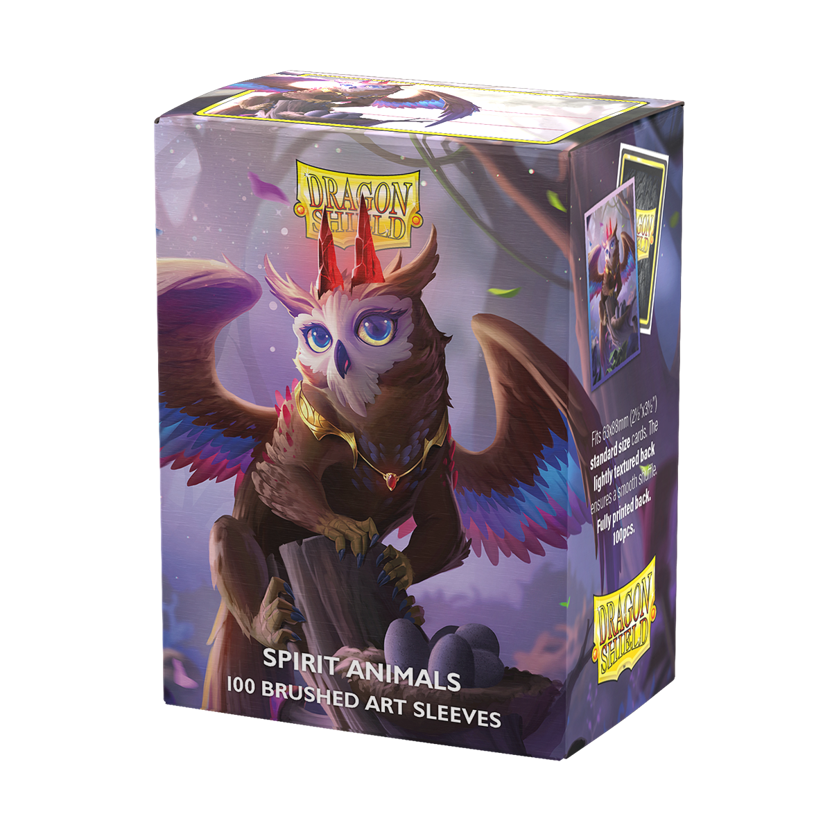 Dragon Shield: Standard 100ct Brushed Art Sleeves - The Dragowlis | Gamers Paradise