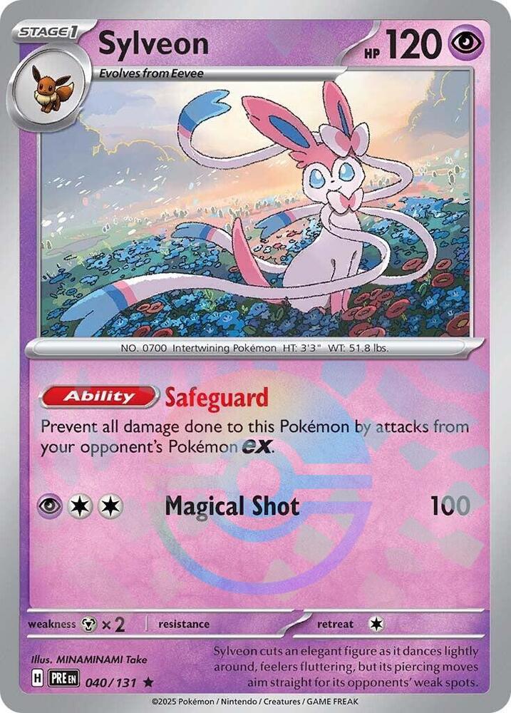 Sylveon (040/131) (Poke Ball Pattern) [Scarlet & Violet: Prismatic Evolutions] | Gamers Paradise