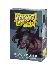 Dragon Shield: 100ct Outer Sleeves - Matte Black (Standard) | Gamers Paradise
