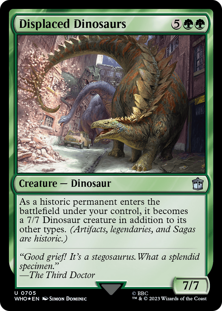 Displaced Dinosaurs (Surge Foil) [Doctor Who] | Gamers Paradise