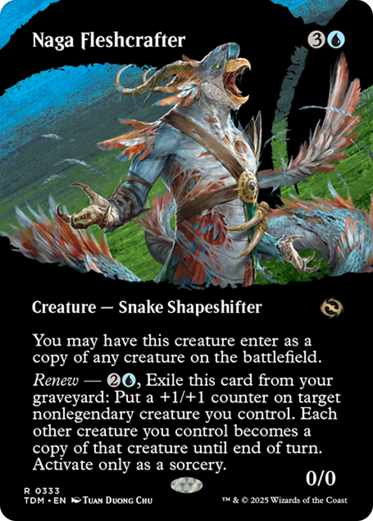 Naga Fleshcrafter (Borderless) [Tarkir: Dragonstorm] | Gamers Paradise