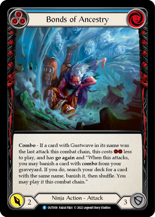 Bonds of Ancestry (Blue) [OUT058] (Outsiders)  Rainbow Foil | Gamers Paradise