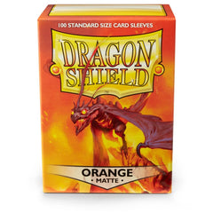 Dragon Shield: Standard 100ct Sleeves - Orange (Matte) | Gamers Paradise