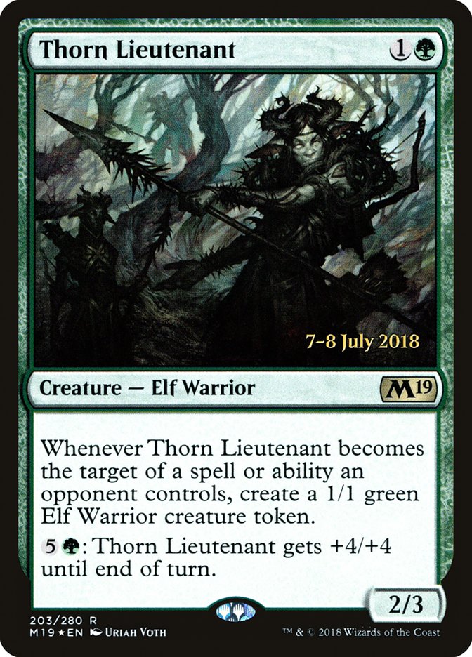 Thorn Lieutenant [Core Set 2019 Prerelease Promos] | Gamers Paradise