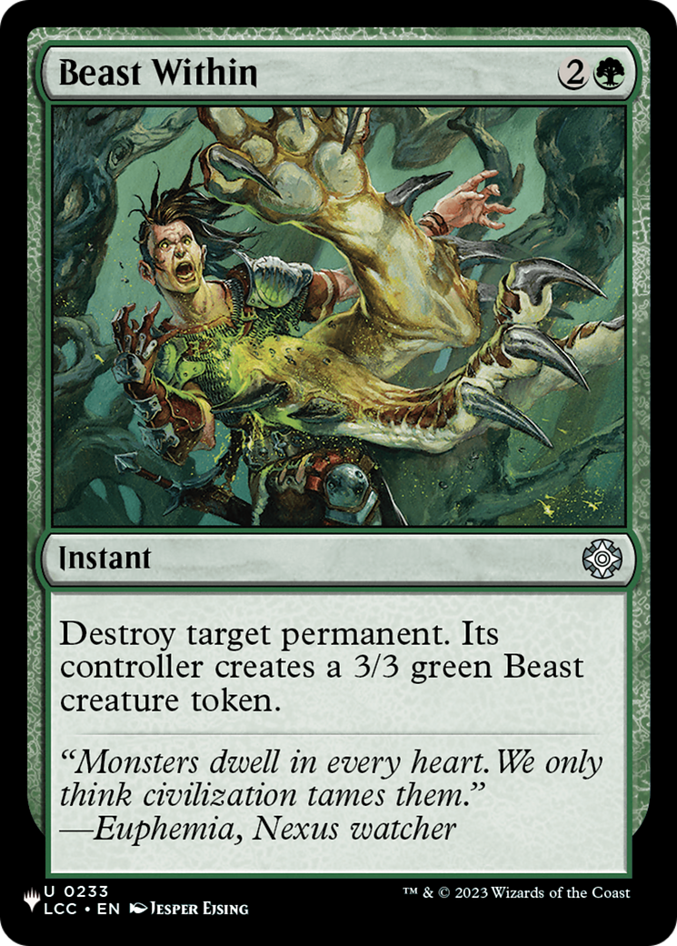 Beast Within (LCC) [The List] | Gamers Paradise