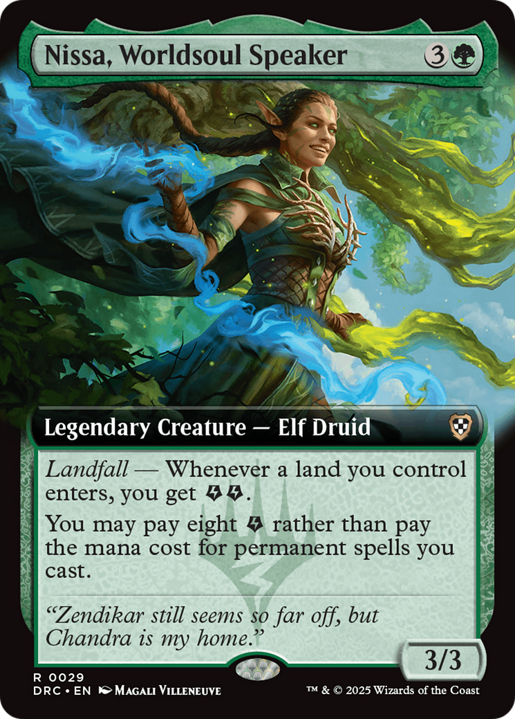 Nissa, Worldsoul Speaker (Extended Art) [Aetherdrift Commander] | Gamers Paradise