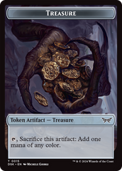 Treasure // Manifest Double-Sided Token [Duskmourn: House of Horror Tokens] | Gamers Paradise