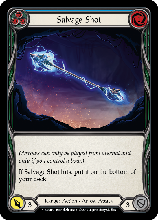 Salvage Shot (Blue) [ARC068-C] (Arcane Rising)  1st Edition Normal | Gamers Paradise